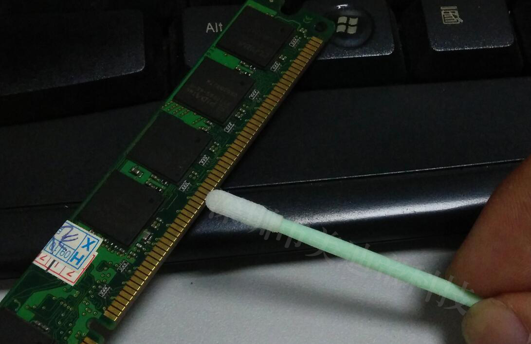 PCB电路板擦拭棒线路板棉签插板金手指无尘工业棉签